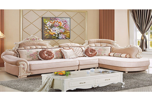 Bộ ghế Sofa vải tân cổ điển