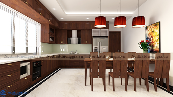 Thiết kế nội thất gia đình NTGD-DG16 - phòng bếp (view 2)