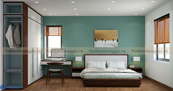Thiết kế nội thất gia đình NTGD-DG16 - phòng ngủ con 1 (view 2)