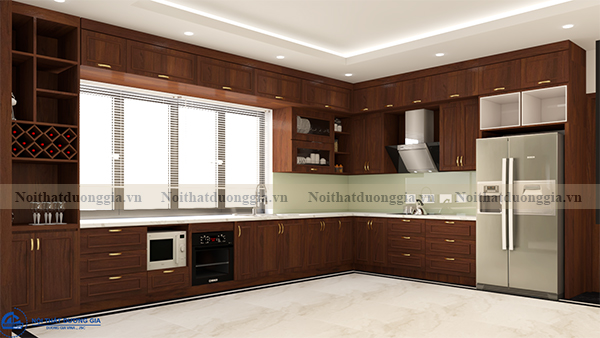 Thiết kế nội thất gia đình NTGD-DG16 - phòng bếp (view 1)