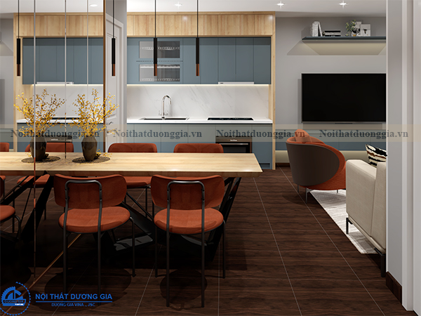 Thiết kế nội thất gia đình NTGD-DG03 - phòng bếp (góc chụp 2)