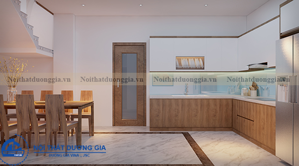 Thiết kế nội thất gia đình NTGD-DG05 - phòng bếp (góc chụp 2)