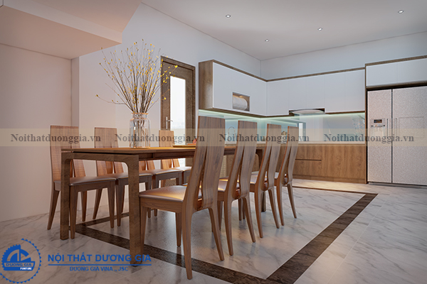 Thiết kế nội thất gia đình NTGD-DG05 - phòng bếp (góc chụp 1)