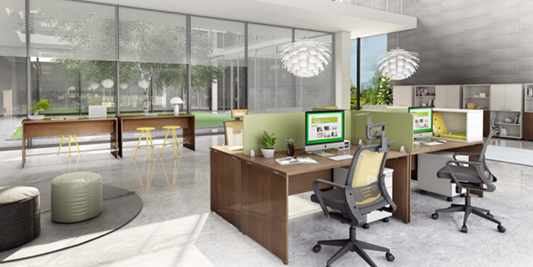 Mẫu thiết kế nội thất văn phòng Fami